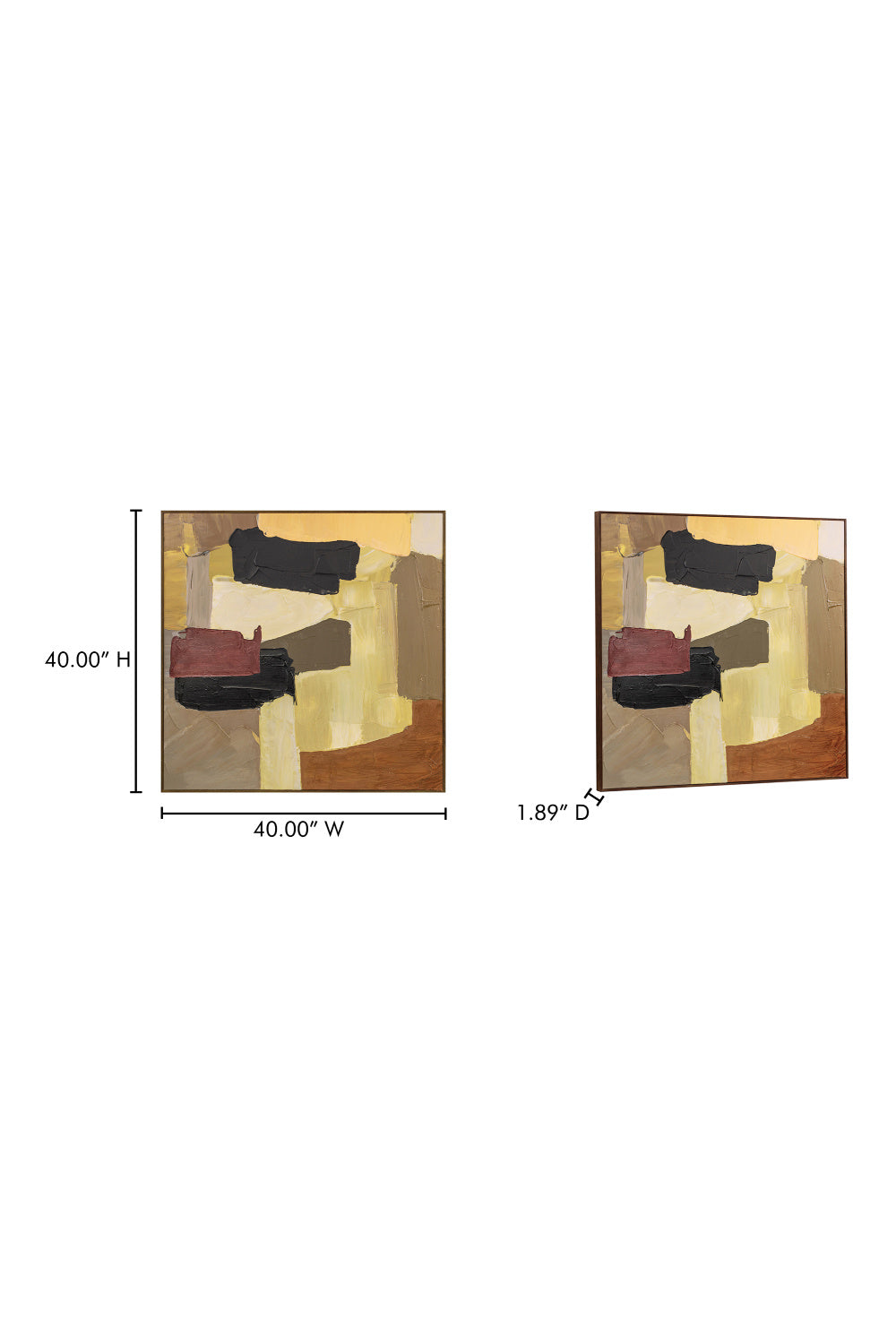   Modern European furniture - Neutral Palette Abstract Painting - www.oroa.com | Oroa.com