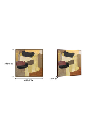   Modern European furniture - Neutral Palette Abstract Painting - www.oroa.com | Oroa.com
