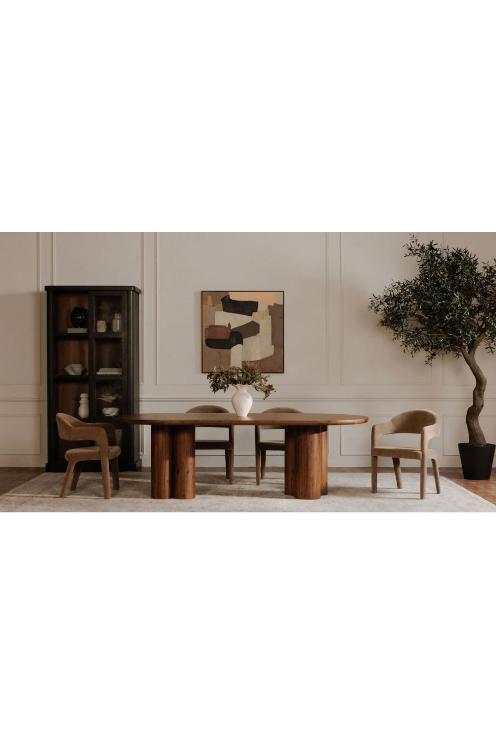   Modern European furniture - Neutral Palette Abstract Painting - www.oroa.com | Oroa.com