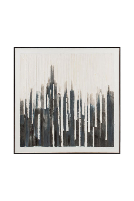   Modern European furniture - Gray Toned Linear Painting - www.oroa.com | Oroa.com
