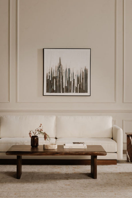   Modern European furniture - Gray Toned Linear Painting - www.oroa.com | Oroa.com
