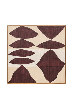   Modern European furniture - Red Patterns Framed Painting - www.oroa.com | Oroa.com