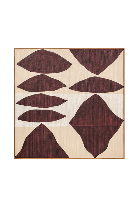   Modern European furniture - Red Patterns Framed Painting - www.oroa.com | Oroa.com
