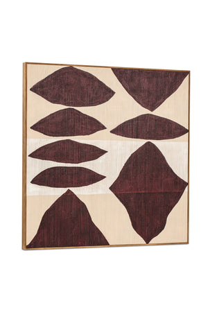   Modern European furniture - Red Patterns Framed Painting - www.oroa.com | Oroa.com