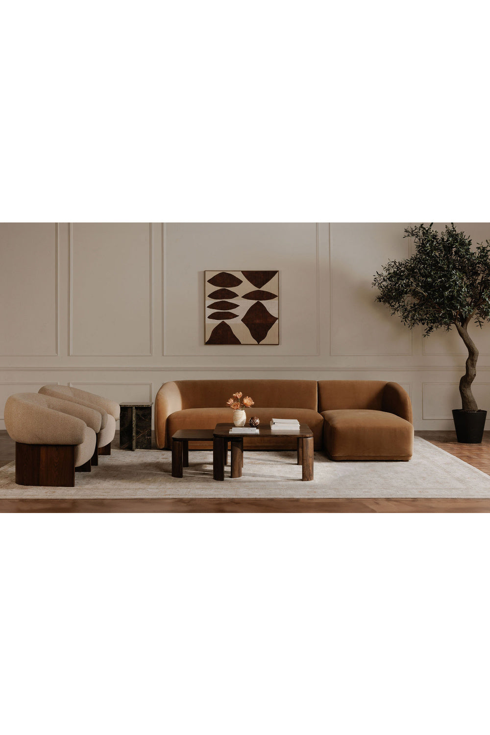   Modern European furniture - Red Patterns Framed Painting - www.oroa.com | Oroa.com