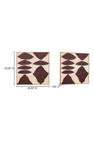   Modern European furniture - Red Patterns Framed Painting - www.oroa.com | Oroa.com