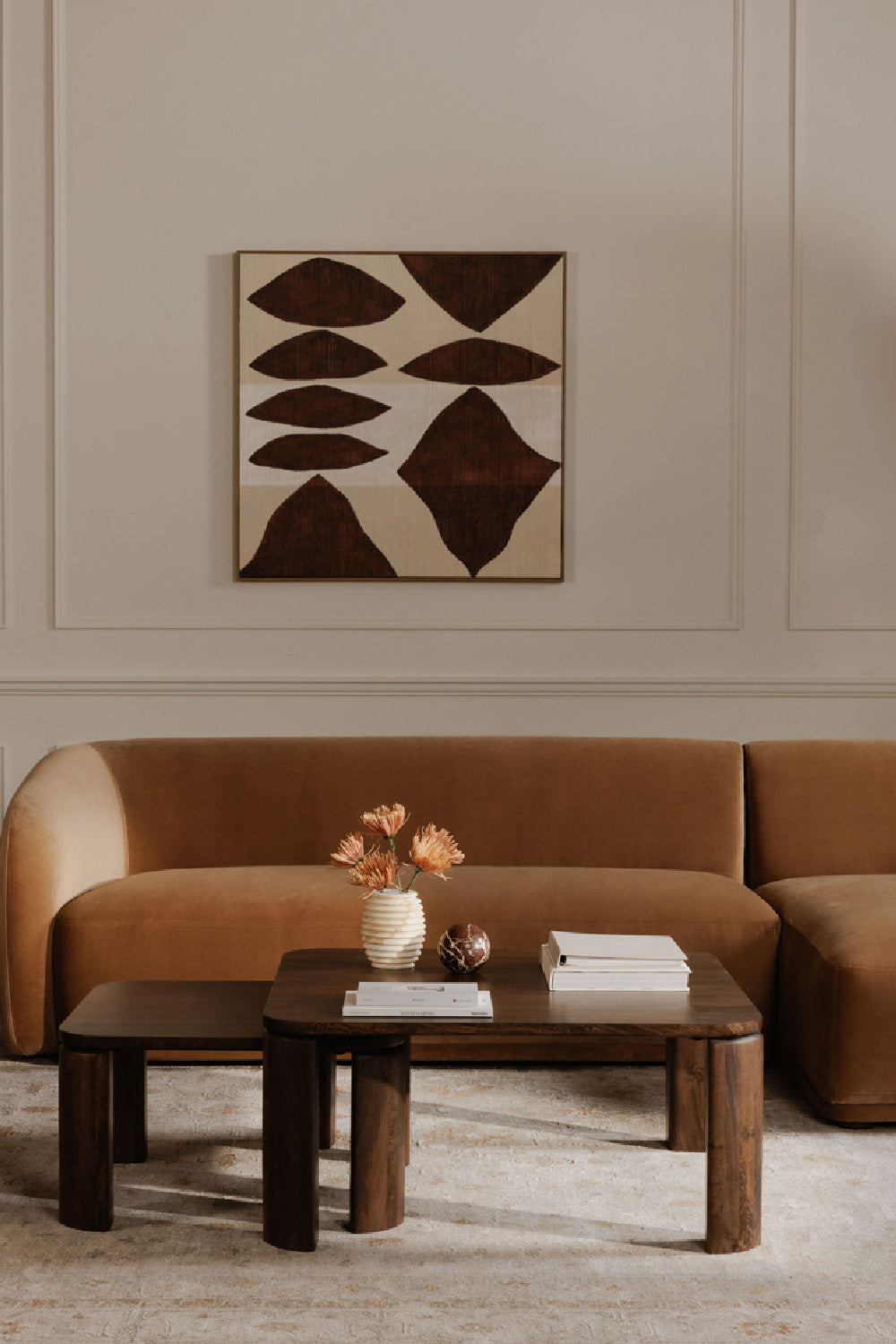   Modern European furniture - Red Patterns Framed Painting - www.oroa.com | Oroa.com