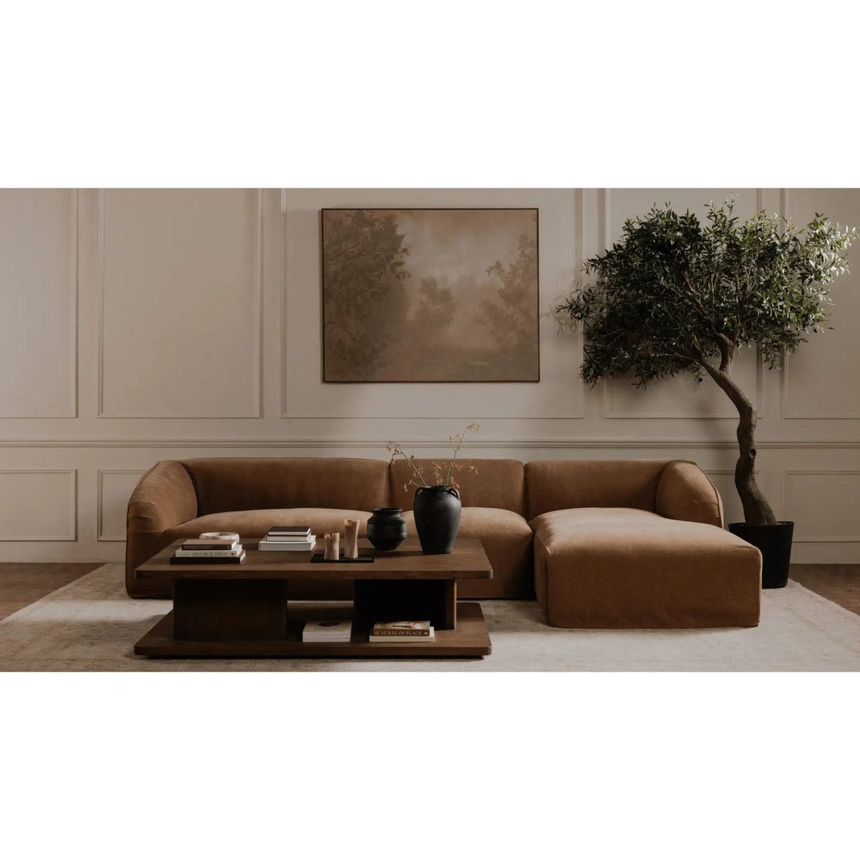   Modern European furniture - Aged Brown Forest Painting - www.oroa.com | Oroa.com