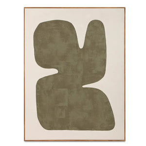   Modern European furniture - Green Abstract Framed Painting - www.oroa.com | Oroa.com