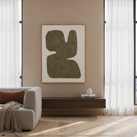   Modern European furniture - Green Abstract Framed Painting - www.oroa.com | Oroa.com