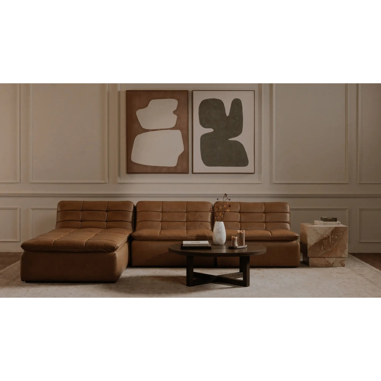   Modern European furniture - Green Abstract Framed Painting - www.oroa.com | Oroa.com