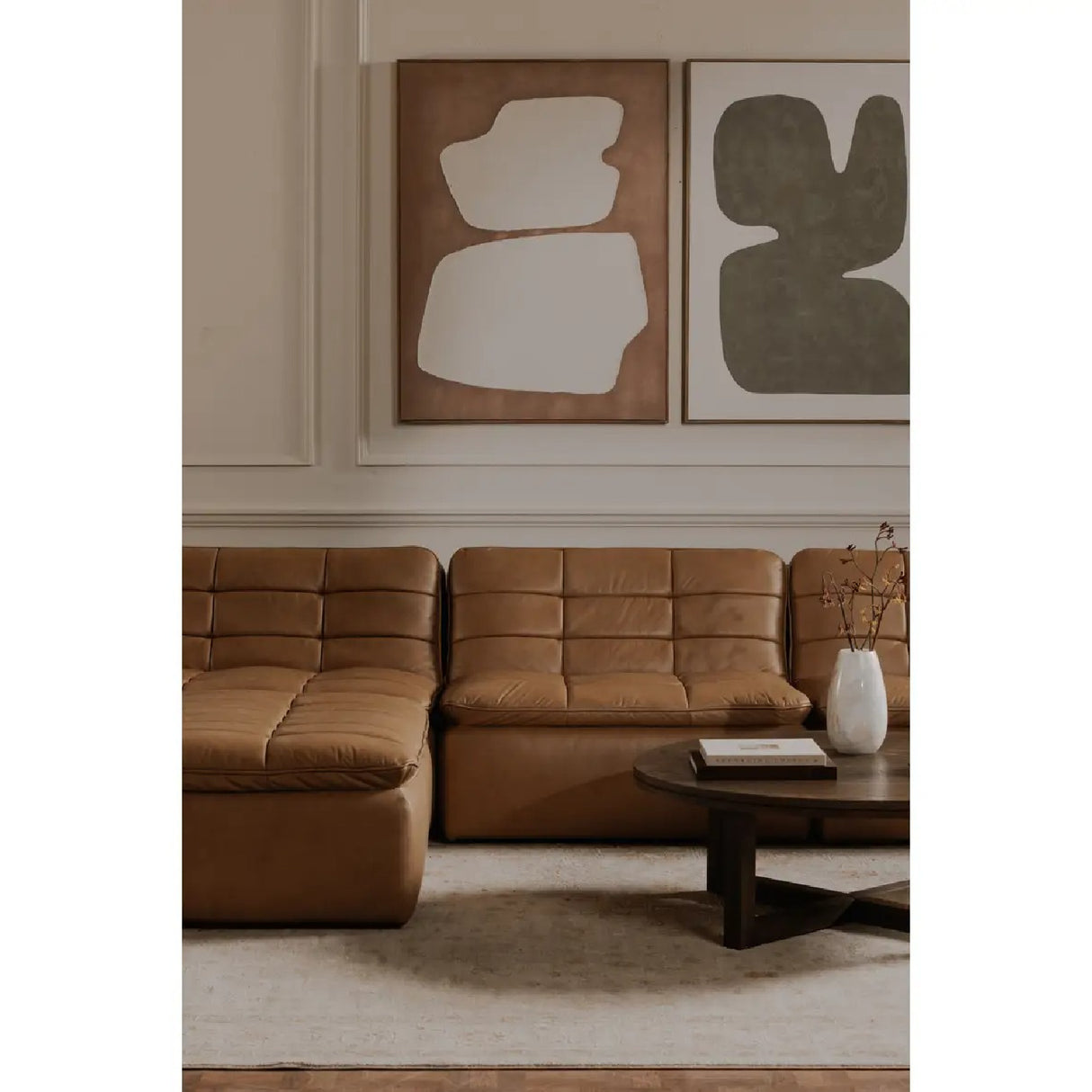   Modern European furniture - Green Abstract Framed Painting - www.oroa.com | Oroa.com