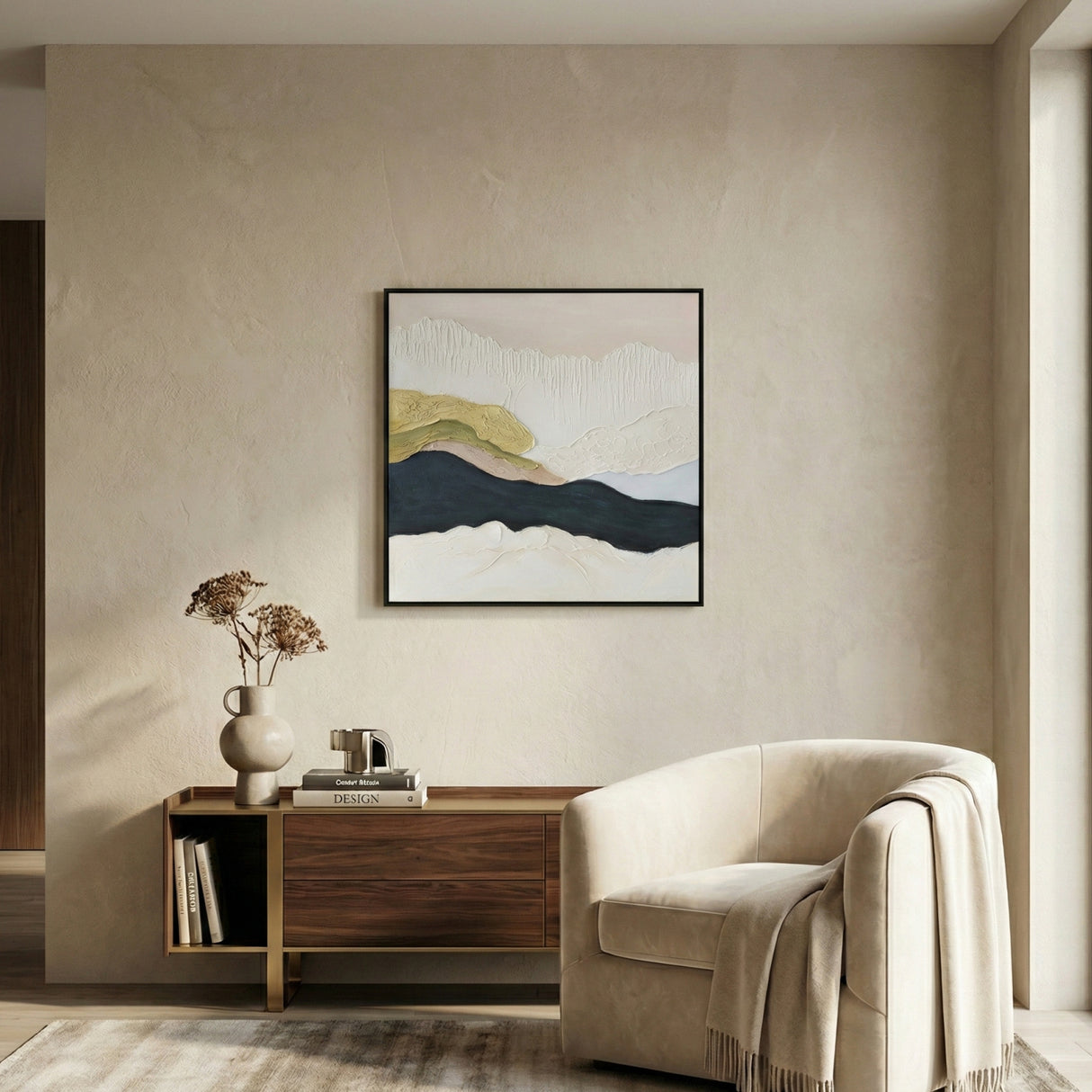   Modern European furniture - Landscape Sketch Print on Linen - www.oroa.com | Oroa.com