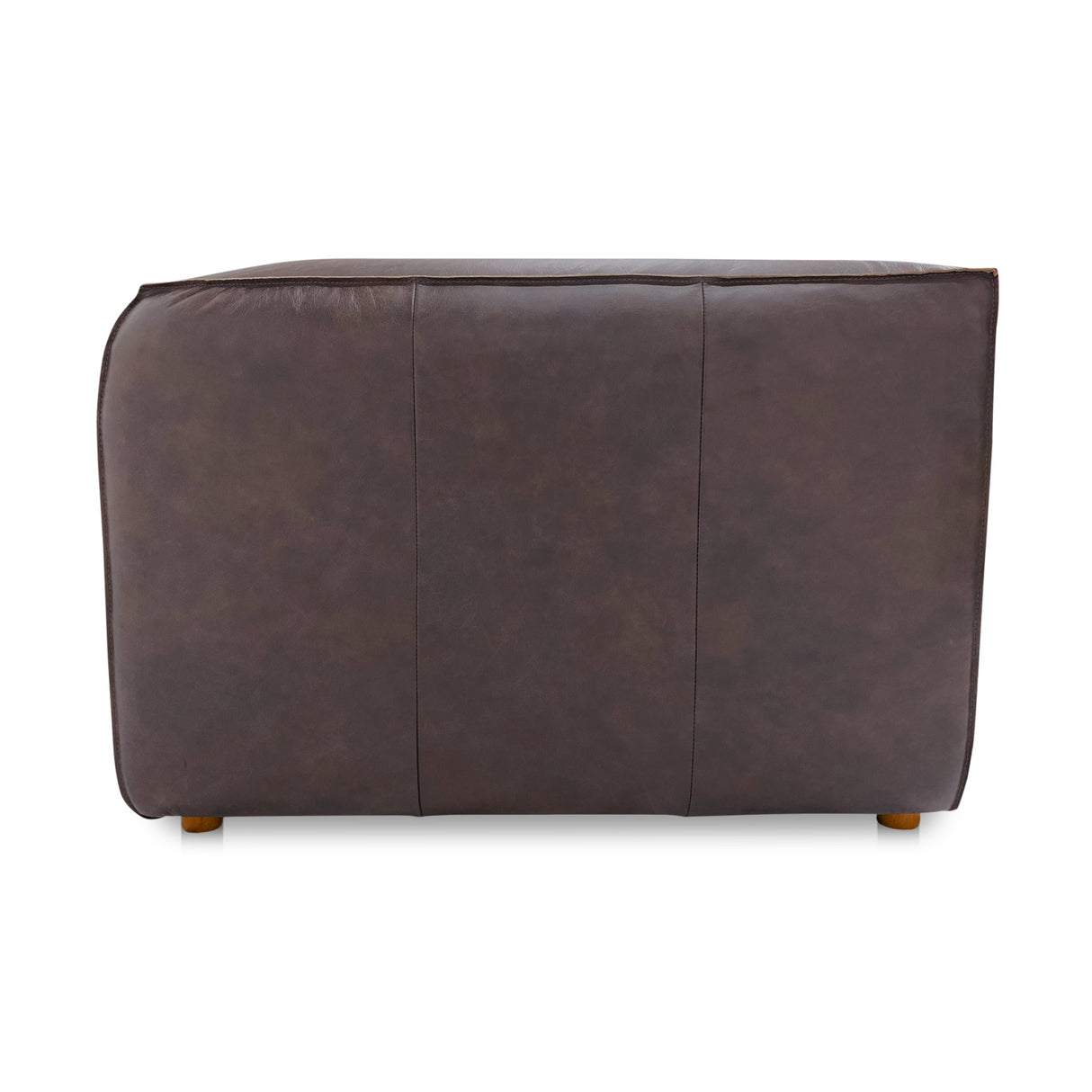   Modern European furniture - Brown Leather Corner Chair - www.oroa.com | Oroa.com