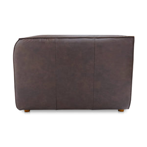   Modern European furniture - Brown Leather Corner Chair - www.oroa.com | Oroa.com