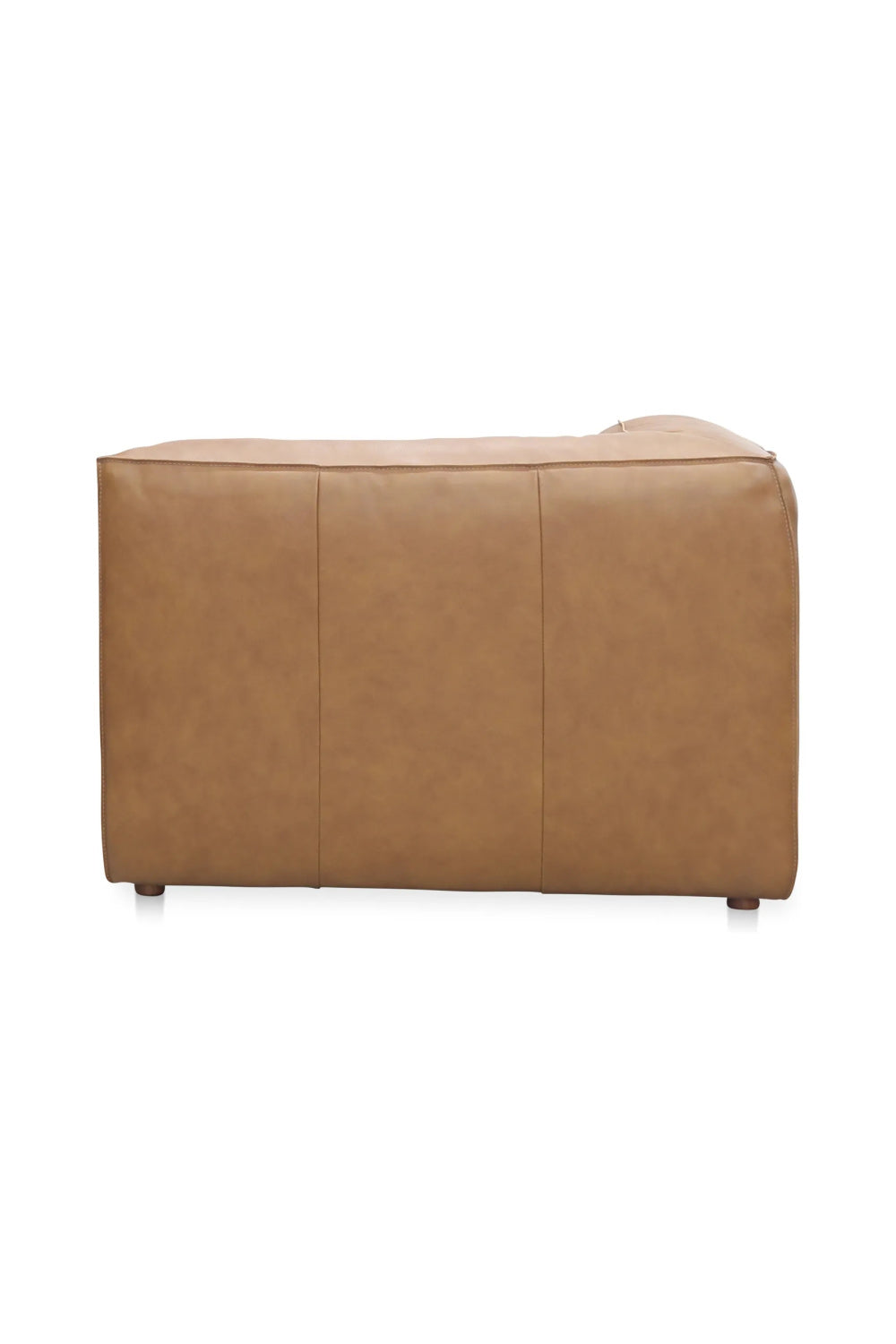   Modern European furniture - Tan Leather Corner Chair - www.oroa.com | Oroa.com