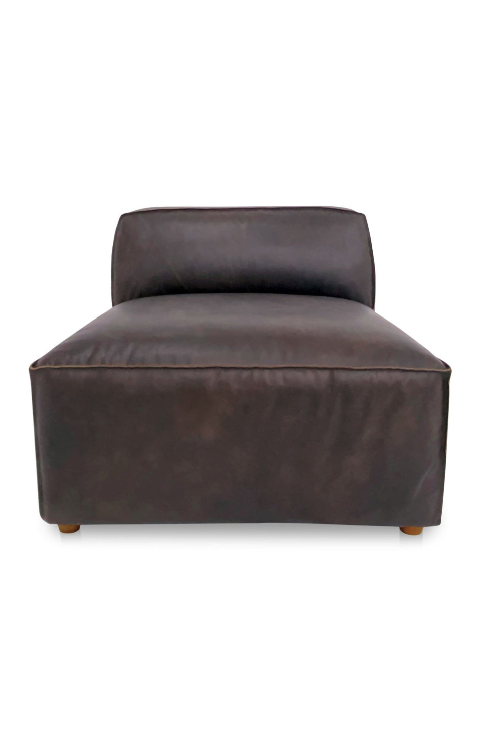   Modern European furniture - Brown Leather Slipper Chair - www.oroa.com | Oroa.com
