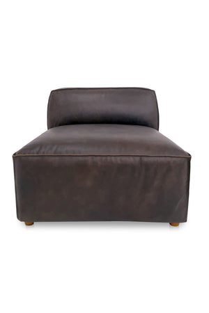   Modern European furniture - Brown Leather Slipper Chair - www.oroa.com | Oroa.com