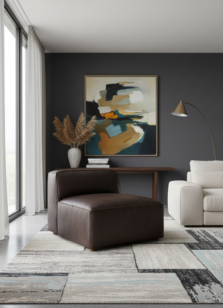   Modern European furniture - Brown Leather Slipper Chair - www.oroa.com | Oroa.com