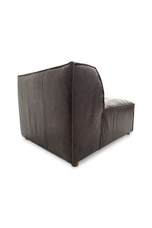   Modern European furniture - Brown Leather Slipper Chair - www.oroa.com | Oroa.com