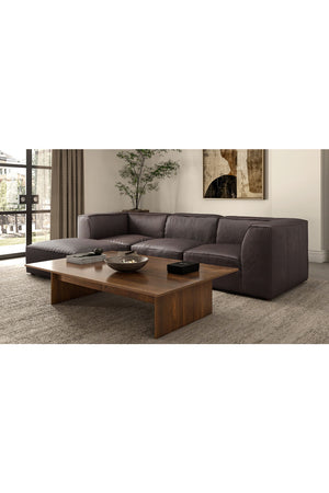   Modern European furniture - Brown Leather Slipper Chair - www.oroa.com | Oroa.com