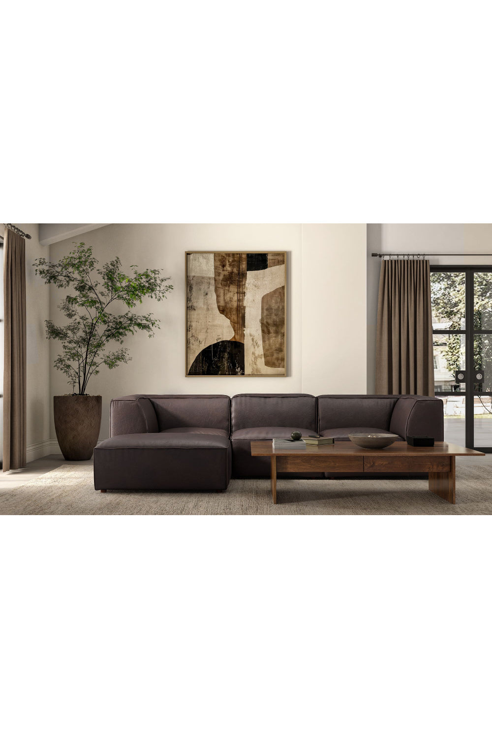   Modern European furniture - Brown Leather Slipper Chair - www.oroa.com | Oroa.com