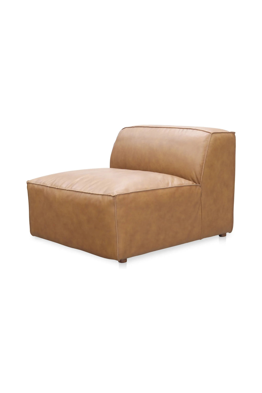   Modern European furniture - Tan Leather Slipper Chair - www.oroa.com | Oroa.com