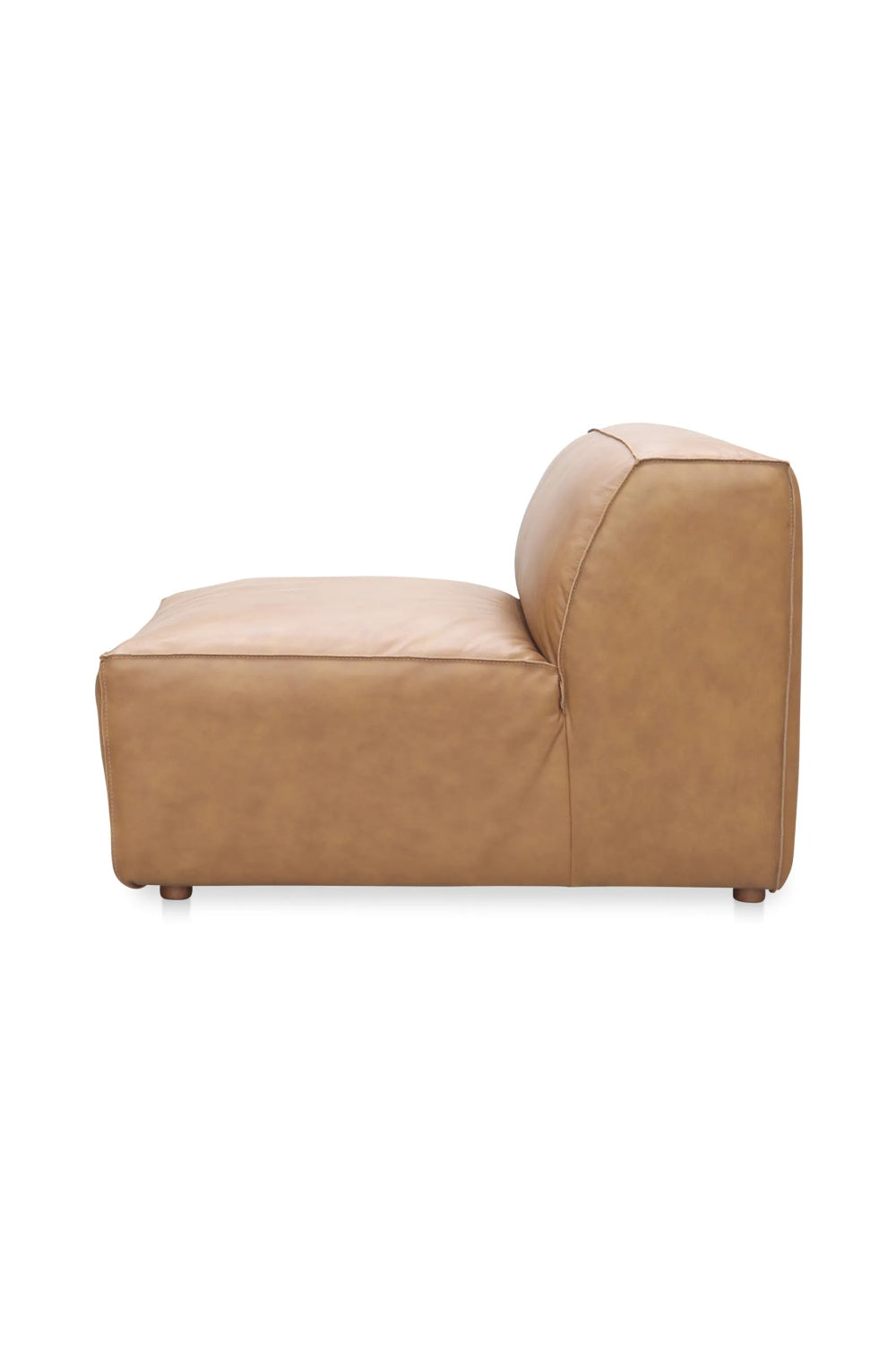   Modern European furniture - Tan Leather Slipper Chair - www.oroa.com | Oroa.com