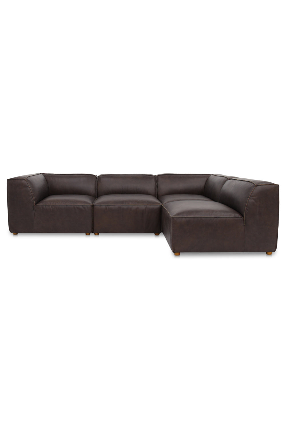   Modern European furniture - Top-Grain Leather Sectional Sofa - www.oroa.com | Oroa.com