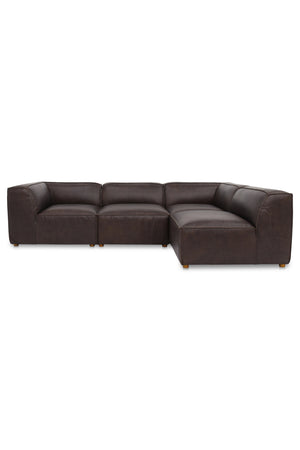  Modern European furniture - Top-Grain Leather Sectional Sofa - www.oroa.com | Oroa.com
