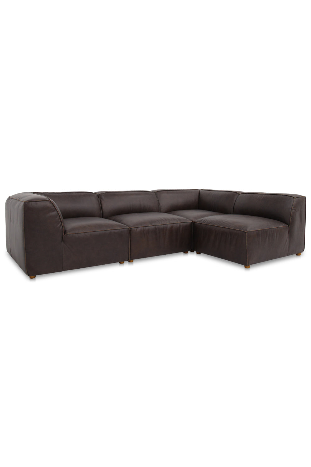   Modern European furniture - Top-Grain Leather Sectional Sofa - www.oroa.com | Oroa.com