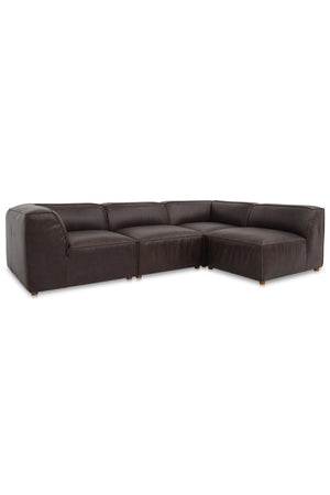   Modern European furniture - Top-Grain Leather Sectional Sofa - www.oroa.com | Oroa.com