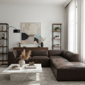   Leather Modular Sectional Sofa | Oroa.com