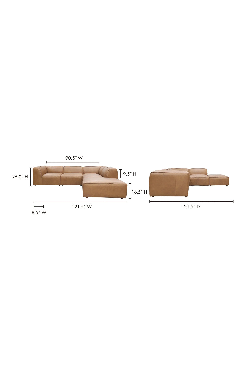   Modern European furniture - Leather Modular Sectional Sofa - www.oroa.com | Oroa.com