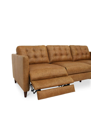   Mid-Century Leather Recliner Sofa | Oroa.com