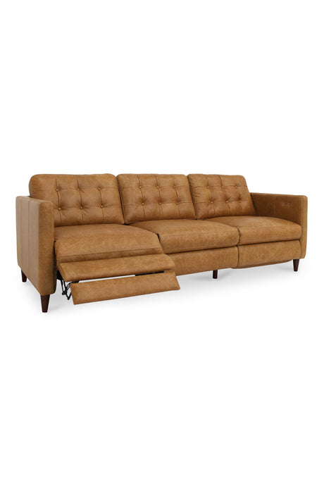   Mid-Century Leather Recliner Sofa | Oroa.com