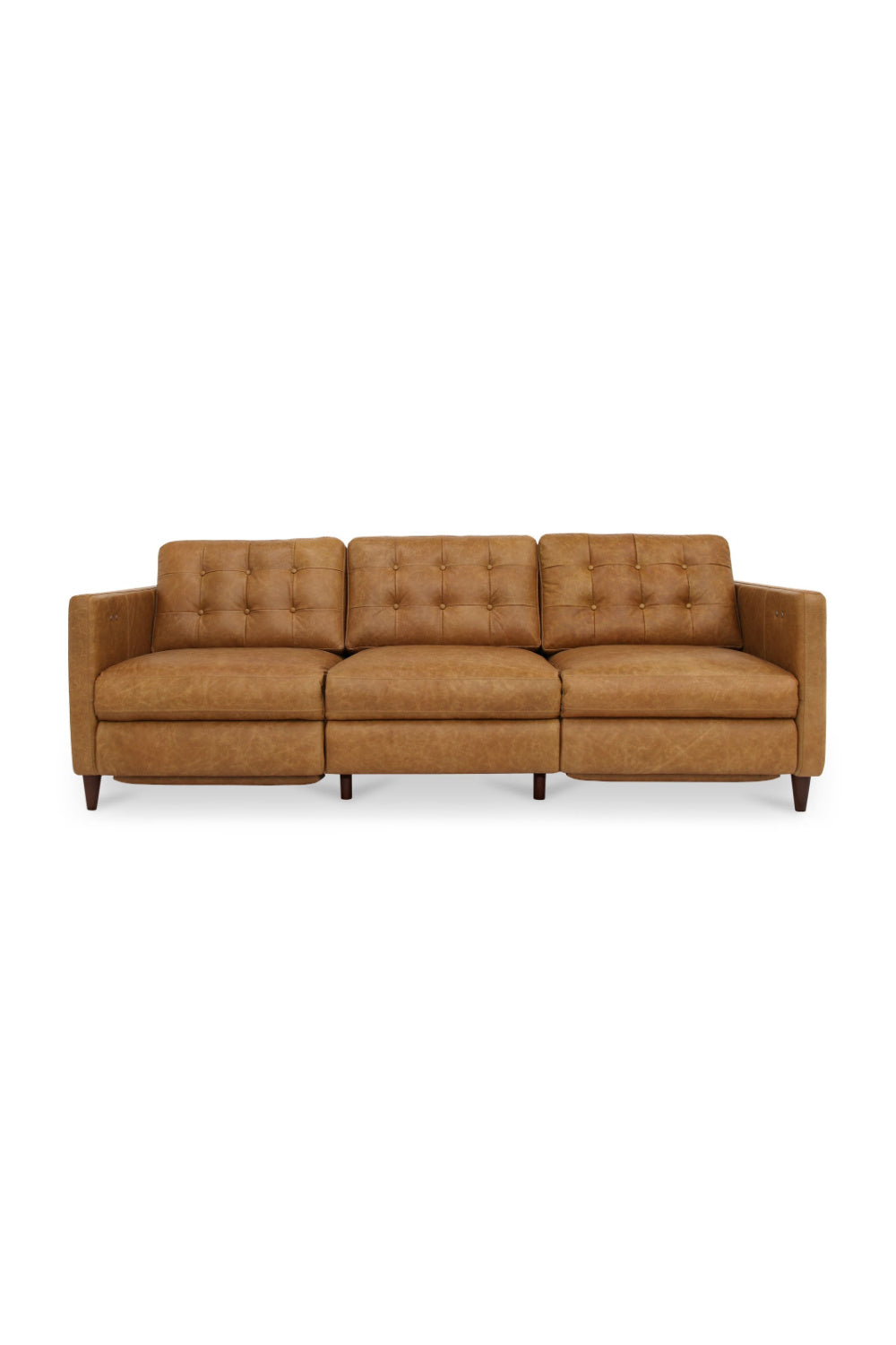   Mid-Century Leather Recliner Sofa | Oroa.com