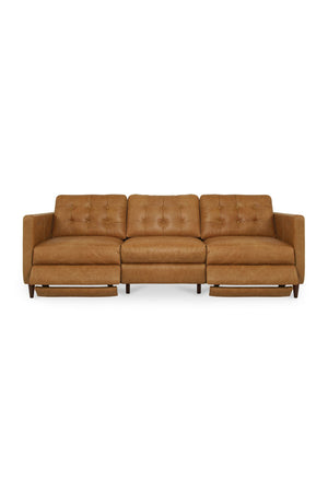   Mid-Century Leather Recliner Sofa | Oroa.com