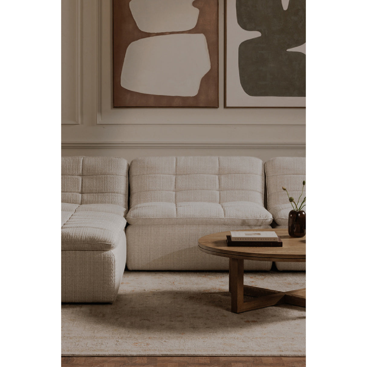   Modern European furniture - Grid Channeled Ottoman - www.oroa.com | Oroa.com