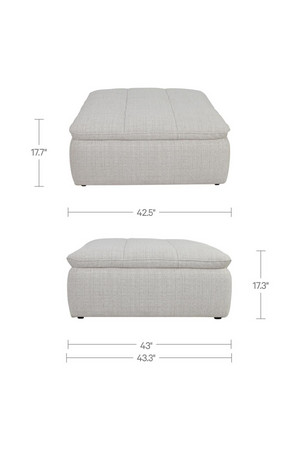   Modern European furniture - Grid Channeled Ottoman - www.oroa.com | Oroa.com