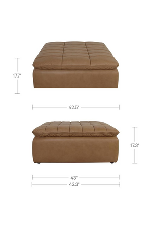   Modern European furniture - Grid Channeled Ottoman - www.oroa.com | Oroa.com