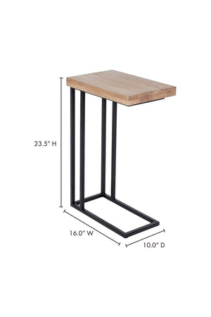   Modern European furniture - C-Shaped Oak Side Table - www.oroa.com | Oroa.com
