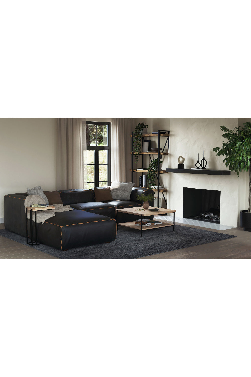   Modern European furniture - C-Shaped Oak Side Table - www.oroa.com | Oroa.com