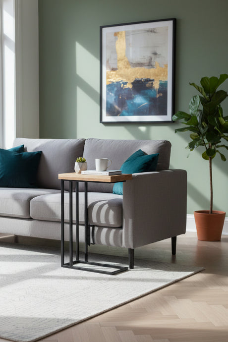   Modern European furniture - C-Shaped Oak Side Table - www.oroa.com | Oroa.com