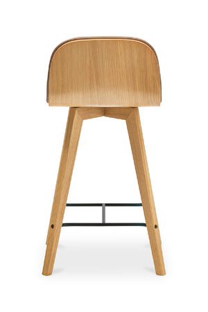   Modern European furniture - Tan Leather Counter Stool - www.oroa.com | Oroa.com