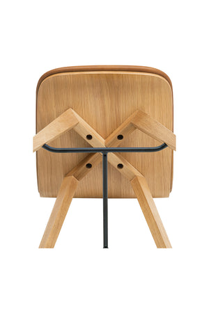   Modern European furniture - Tan Leather Counter Stool - www.oroa.com | Oroa.com