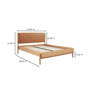   Modern European furniture - Brown Leather Bed - www.oroa.com | Oroa.com