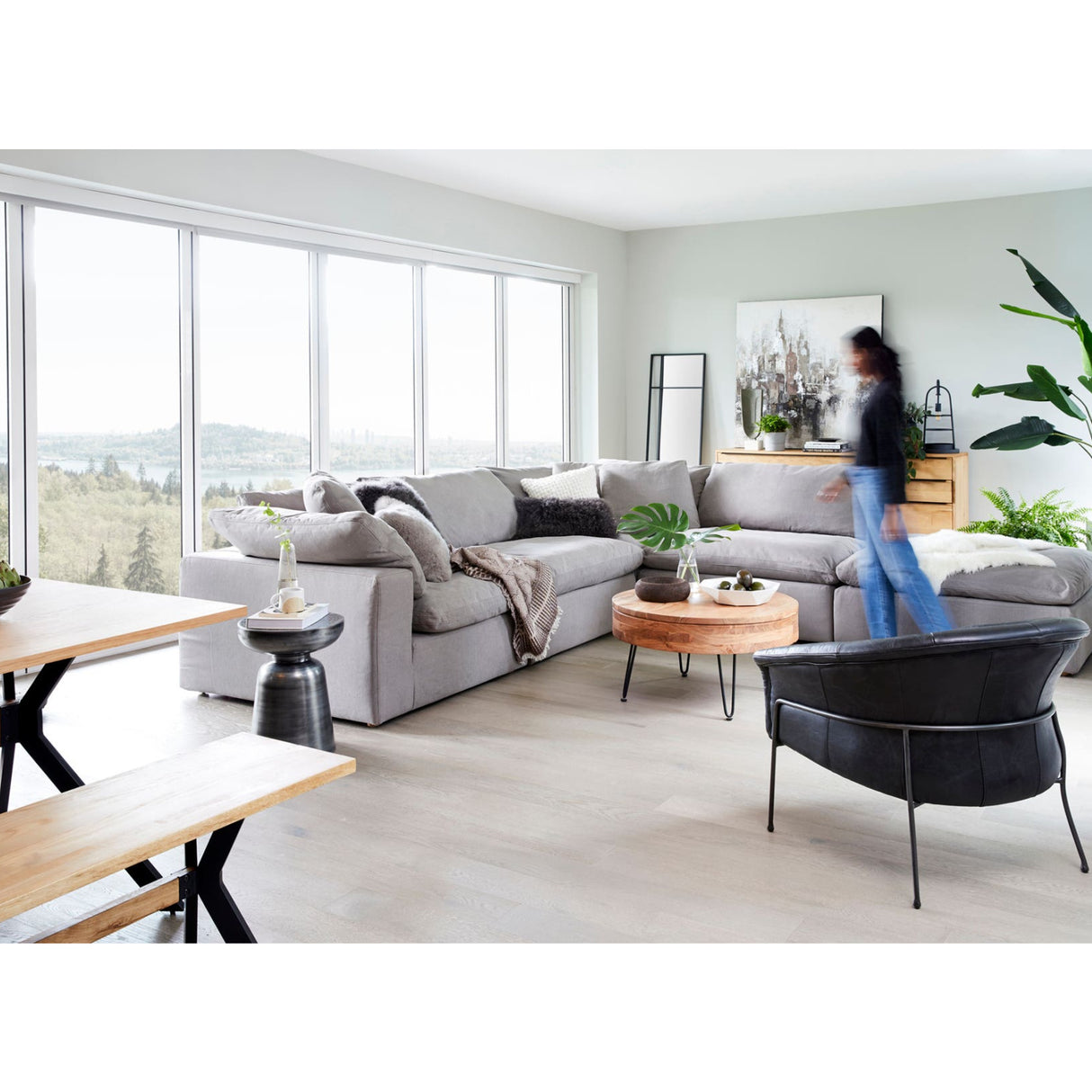   Modern European furniture - Fabric Upholstered Modular Chair - www.oroa.com | Oroa.com