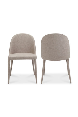   Modern European furniture - Gray Fabric Dining Chairs (2) - www.oroa.com | Oroa.com