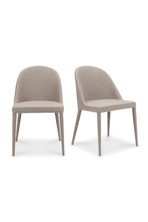   Modern European furniture - Gray Fabric Dining Chairs (2) - www.oroa.com | Oroa.com